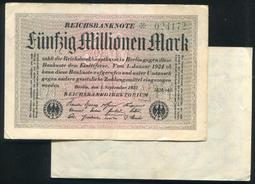 【紙幣】GERMANY(德國),P110e  , 500-Mill-MK  , 1923 水印L ,品相9新AU #203743 歷史價格詳細信息