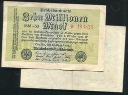 【紙幣】GERMANY(德國),P110e  , 500-Mill-MK  , 1923 水印L ,品相9新AU #203743 歷史價格詳細信息