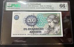【評級鈔票】丹麥 2008年 200Kroner   紙鈔一枚  PMG66 EPQ 絕版少見~(371) 價格比較,價格查詢,歷史價格詳細信息