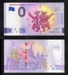 全新2024年迪士尼系列-米奇&米妮飛機瘋狂0歐元紀念鈔 歷史價格詳細信息