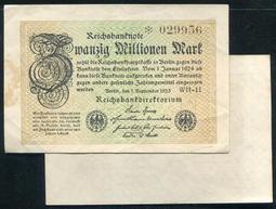 【紙幣】Germany(德國),P108c, 1000萬 Mark, 1923星水印 品相美VF #211321 歷史價格詳細信息