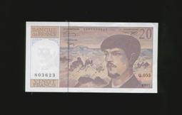 法國1997年作曲家德彪西20法郎紙幣11214 歷史價格詳細信息