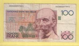 比利時100法郎 1978-1994年倒二版 亨德里克 歐洲410 歷史價格詳細信息