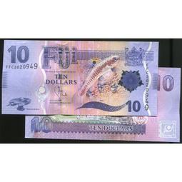 斐濟10紙幣 2013年版 全新UNC 貝利魚大洋洲外國錢10331 歷史價格詳細信息