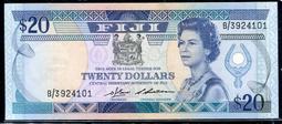 FIJI (斐濟紙幣),  P94 , 英女皇10-Dollars , 1992 , 品相 全新UNC 歷史價格詳細信息