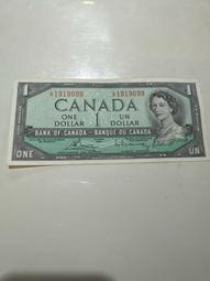 女王鈔1954加拿大1元年輕女王像 價格比較,價格查詢,歷史價格詳細信息