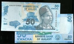 【紙幣】MALAWI(馬拉威), P36a , 5-KW , 1997 ,品相全新UNC #205374 歷史價格詳細信息