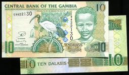 GAMBIA（甘比亞紙幣），P-NEW，10-DALA，ND(2015)，品相全新UNC  動物 歷史價格詳細信息