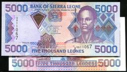 SIERRA LEONE(獅子山）,P24,1000-LEONE,2003,品相全新UNC 歷史價格詳細信息