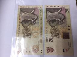 南非20蘭特歐姆龍環版全新UNC保真外國錢幣紙鈔曼德拉非洲大象#紙幣#錢幣#外幣 歷史價格詳細信息