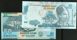 【紙幣】MALAWI(馬拉威), P36a , 5-KW , 1997 ,品相全新UNC #205374 歷史價格詳細信息