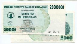 ZIMBABWE（辛巴威500億紙幣），P87，500億，2008，品相9新AU 歷史價格詳細信息