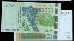 【紙幣】West A. S. Benin(貝南),動物 P715B,1000-FR.,2003 ,品相全新UNC #20 歷史價格詳細信息