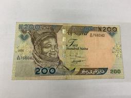 非洲珍藏～2001-3奈及利亞舊版同簽名高額200、500naira(2張合拍） 歷史價格詳細信息