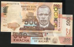 【紙幣】MALAWI(馬拉威), P36a , 5-KW , 1997 ,品相全新UNC #205374 歷史價格詳細信息