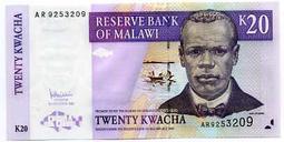 MALAWI(馬拉威紙幣 動物)，P58，50-KW，2012，品相全新UNC 歷史價格詳細信息