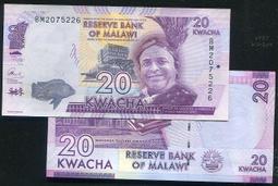 【紙幣】MALAWI(馬拉威), P36a , 5-KW , 1997 ,品相全新UNC #205374 歷史價格詳細信息