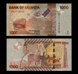 UGANDA（烏干達紙幣），P26，1000-Sh，1986，品相全新UNC 歷史價格詳細信息