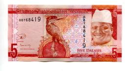 GAMBIA（甘比亞紙幣），P-NEW，10-DALA，ND(2015)，品相全新UNC  動物 歷史價格詳細信息