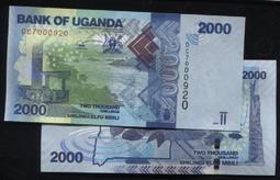 全新UNC，烏干達50000先令，AA冠，千位小號，20109093 歷史價格詳細信息