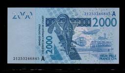 【低價外鈔】西非聯邦 1997年 1000Francs 西非法郎 紙鈔一枚(K塞內加爾版) 法屬風格 絕版少見~ 歷史價格詳細信息