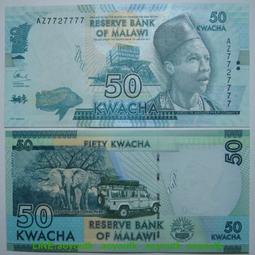 【紙幣】MALAWI(馬拉威), P36a , 5-KW , 1997 ,品相全新UNC #205374 歷史價格詳細信息
