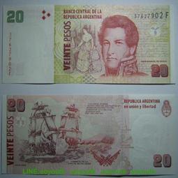 全新UNC 阿根廷20比索紙幣 外國錢幣 ND(2018)年 P-355【滿300出貨】 歷史價格詳細信息