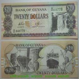 全新UNC 圭亞那1元 紙幣 外國錢幣 1966-92年版 P-21【滿300出貨】 歷史價格詳細信息