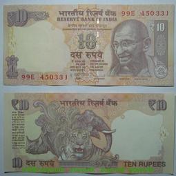 印度10 Rupees紙鈔１枚。－2013年－UNC－－－－(外鈔收藏-INDIA-世界貨幣-亞洲紙鈔) 歷史價格詳細信息