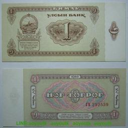 蒙古1圖格里克，1955版204 歷史價格詳細信息