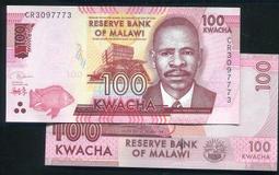 【紙幣】MALAWI(馬拉威), P36a , 5-KW , 1997 ,品相全新UNC #205374 歷史價格詳細信息