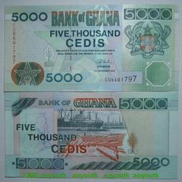 P- 34h 加納5000塞地2002年全新UNC外國錢幣保真收藏紙鈔Ghana#紙幣#錢幣#外幣 歷史價格詳細信息