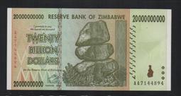 辛巴威2008年版1 億紙鈔１張。－－流通品項－－－ (非洲紙鈔-Zimbabwe) 歷史價格詳細信息