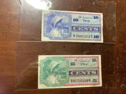 美國軍票481系列5分 東亞地區發行 籌備朝戰中 外國紙幣449 歷史價格詳細信息