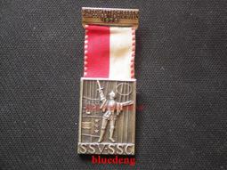 古董 古錢 硬幣收藏 好品 瑞士1963年射擊節個人比賽紀念徽章 帶綬帶 少見 歐洲紀念章 歷史價格詳細信息