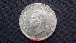 銀幣 錢幣 南非大銀幣 南非1952年喬六5先令28克，發現開普敦3001478 歷史價格詳細信息