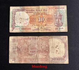 印度10 Rupees紙鈔１枚。－2013年－UNC－－－－(外鈔收藏-INDIA-世界貨幣-亞洲紙鈔) 歷史價格詳細信息