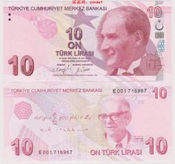 土耳其10裡拉2009年B冠全新UNC外國錢幣保真收藏紙鈔Turkey凱末爾#紙幣#錢幣#外幣 歷史價格詳細信息