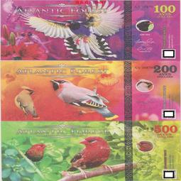 ????露天【至低價】全新2024年 大西洋熱帶雨林 100 200 500 面值3張888豹子號商業鈔 歷史價格詳細信息