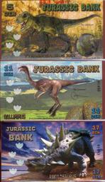 ????露天【至低價】全新2015年 侏羅紀公園 恐龍系列 1 7 13 三張套 塑料商業鈔 歷史價格詳細信息