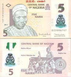 塑料鈔 尼日利亞5奈拉2016年全新UNC外國錢幣保真非洲舞任Nigeria#紙幣#錢幣#外幣 歷史價格詳細信息