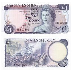 全新UNC 澤西島1鎊紙幣 外國錢幣 ND(1976-88)年 P-11【滿300出貨】 價格比較,價格查詢,歷史價格詳細信息