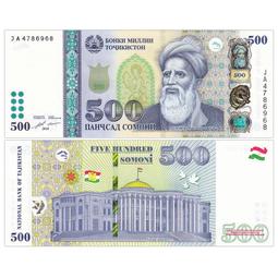 塔吉克斯坦500盧布1994年全新UNC外國錢幣紙鈔收藏保真#紙幣#錢幣#外幣 歷史價格詳細信息