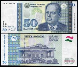 塔吉克斯坦50盧布1994年全新UNC外國錢幣保真紙鈔收藏Tajikistan#紙幣#錢幣#外幣 歷史價格詳細信息