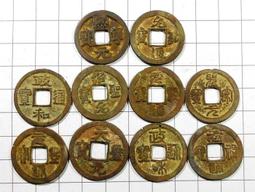 RR574 清朝 乾隆通寶...銅幣 共10枚壹標 歷史價格詳細信息