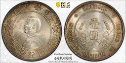 #小頭#PCGS AU55 孫小頭開國紀念幣，人像復打，難得22012 歷史價格詳細信息