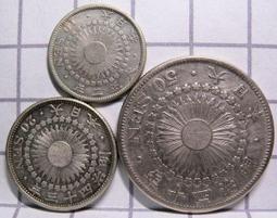 日本 旭日十錢銀幣共15枚(明治~大正一組)壹標 歷史價格詳細信息