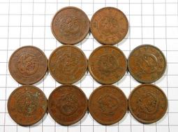 BB032 明治 龍二錢 銅幣 共10枚 買十組送一組 歷史價格詳細信息