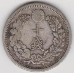 【小叮噹錢幣】日本龍銀 保真 鑑賞三天 日本明治三十七年(西元1904年)龍二十錢龍銀 包漿品相好 歷史價格詳細信息