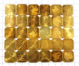 BB152 昭和.平成 各種方形紀念銅章 造幣局製 共30枚壹標 歷史價格詳細信息